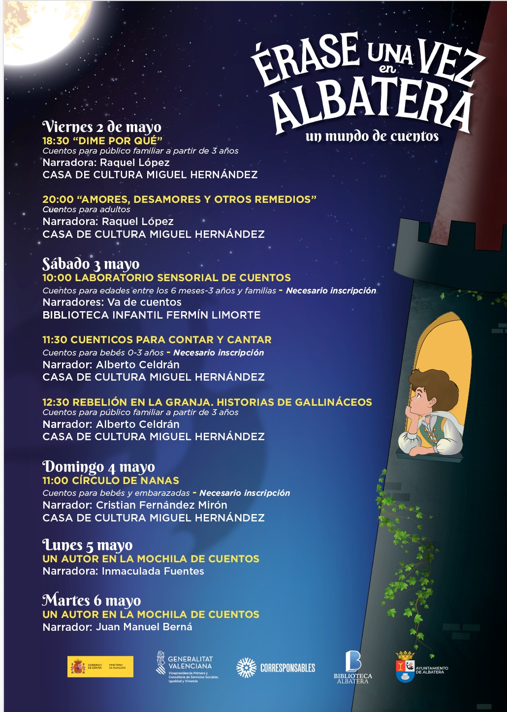 Cartel actividad Érase una vez en Albatera